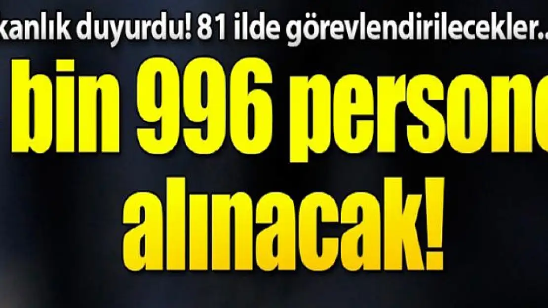 Tarım ve Orman Bakanlığı 4 bin 996 personel alacak