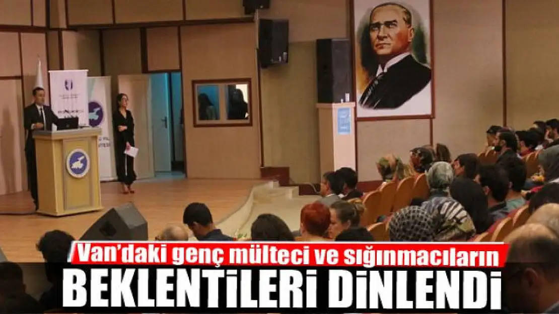 Van'daki genç mülteci ve sığınmacıların beklentileri dinlendi