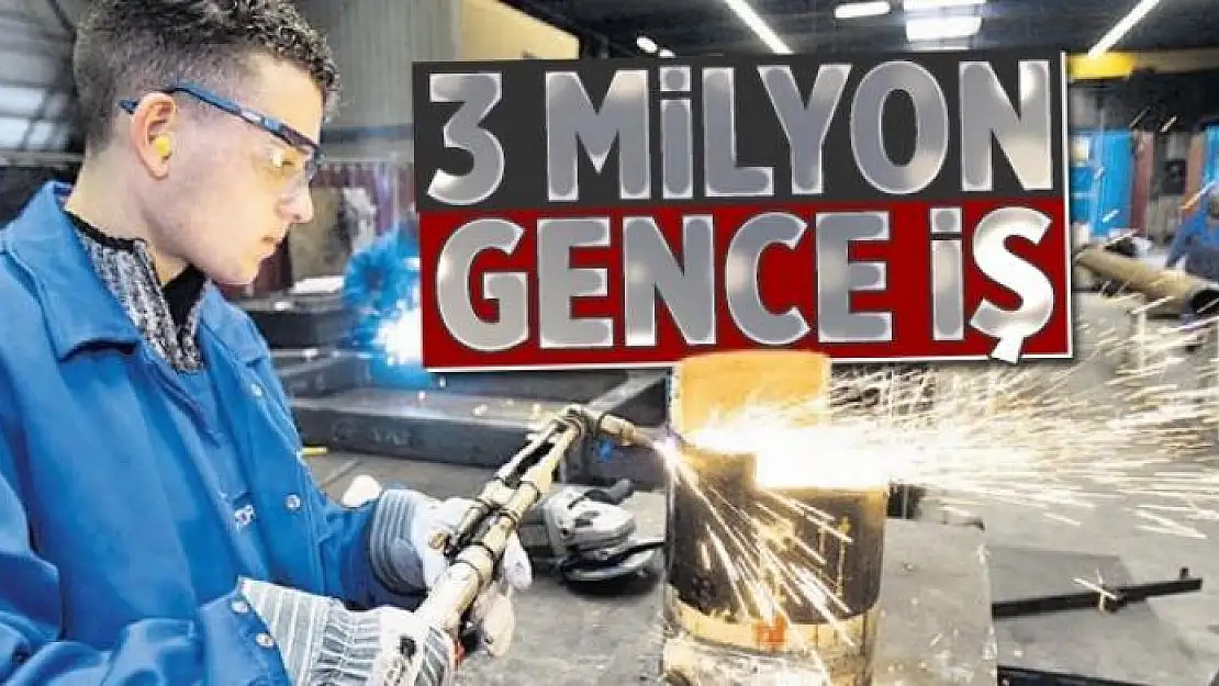 3 milyon gence iş  