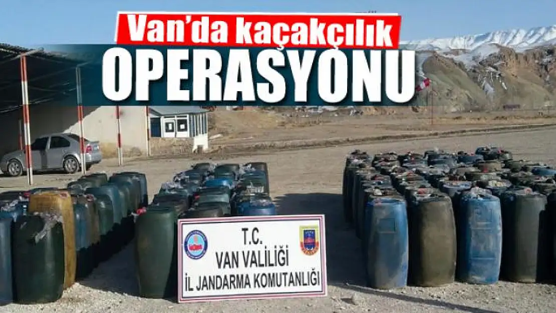 Van'da kaçakçılık operasyonu