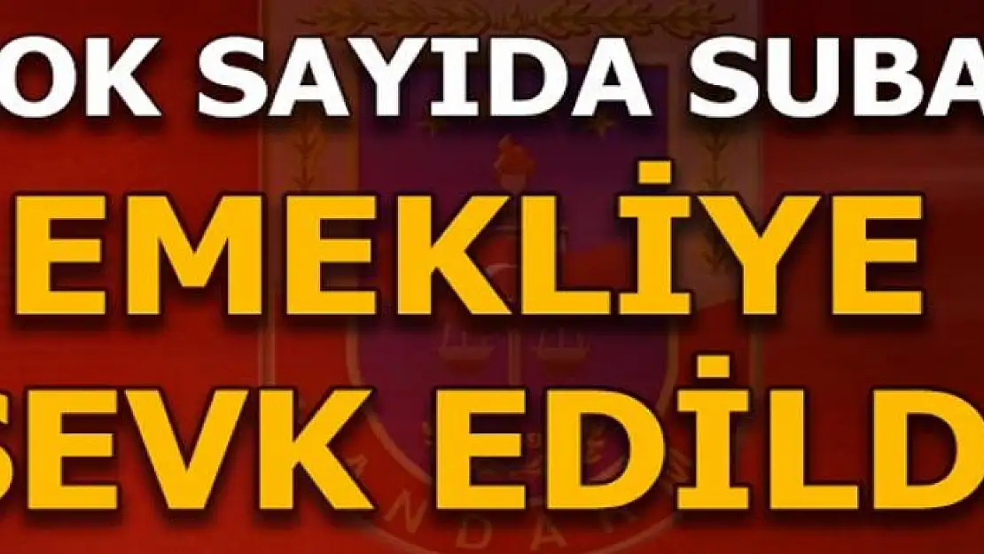 Jandarma Genel Komutanlığında çok sayıda subay sevk edildi