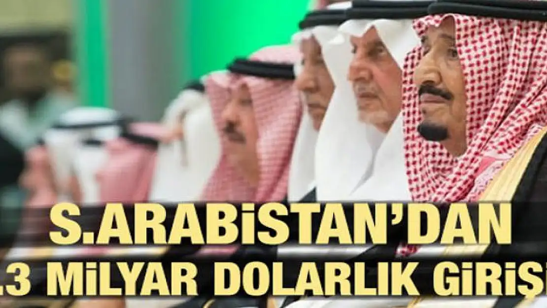 Suudi Arabistan'dan 4,3 milyar dolarlık girişim