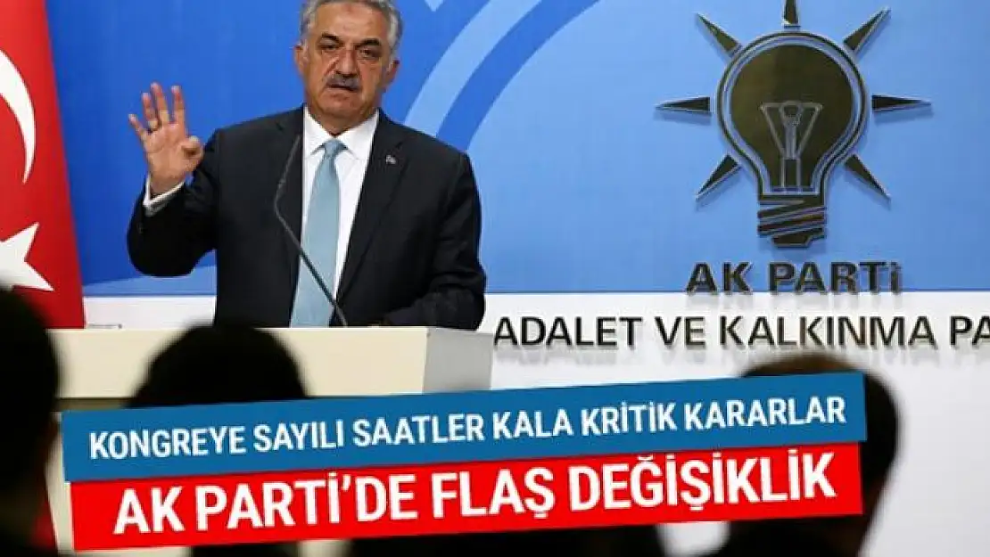 AK Parti'de tüzük değişikliği