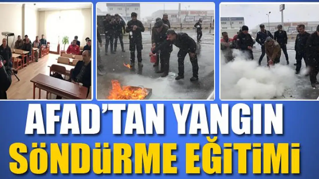 AFAD'TAN YANGIN SÖNDÜRME EĞİTİMİ