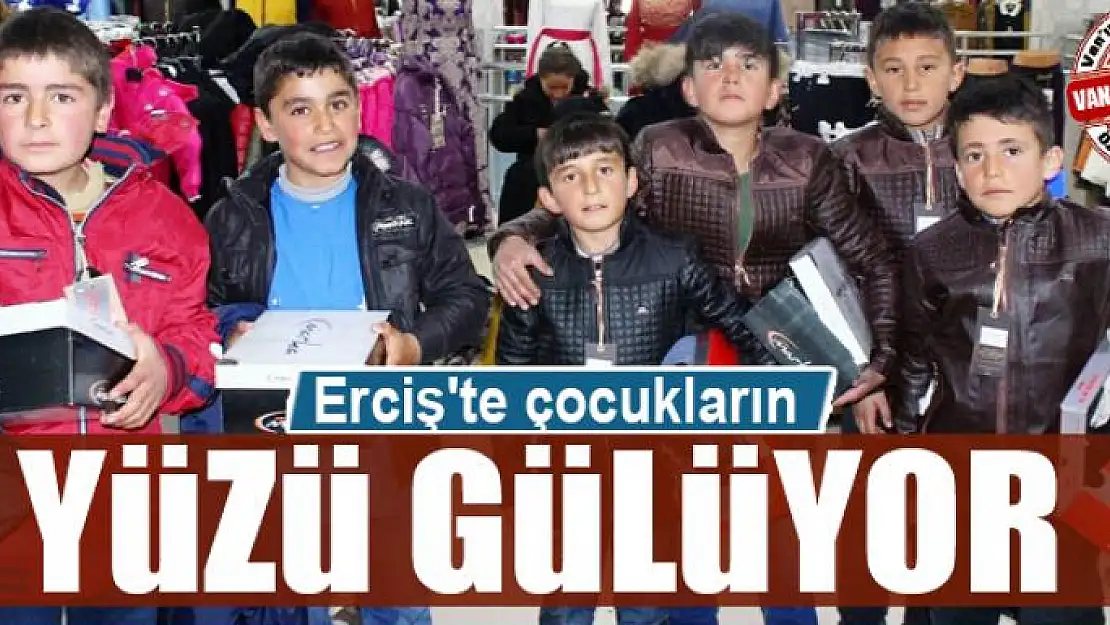 Erciş'te çocukların yüzü gülüyor