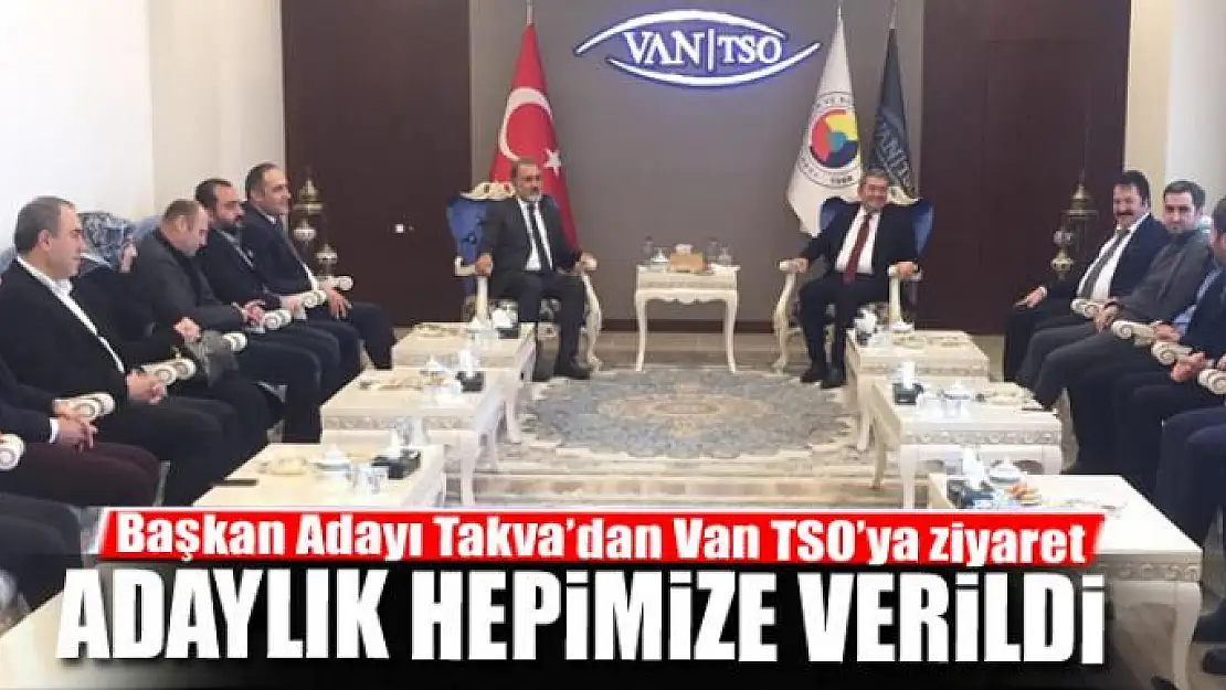 TAKVA: ADAYLIK HEPİMİZE VERİLDİ