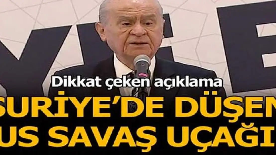 Bahçeli: Cumhurbaşkanı Erdoğan'ın ateşkes çağrısı önemlidir