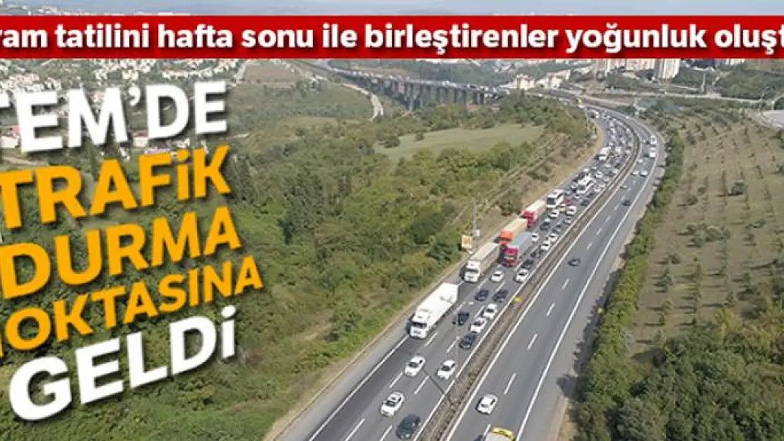 TEM'de trafik durma noktasına geldi