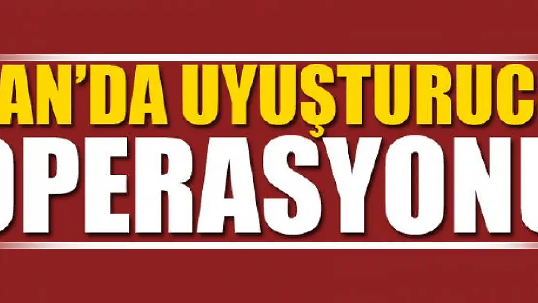 Van'da uyuşturucu operasyonu 