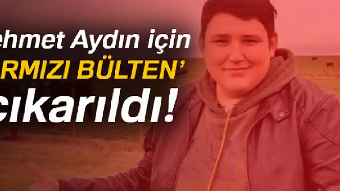 Mehmet Aydın için kırmızı bülten çıkarıldı!