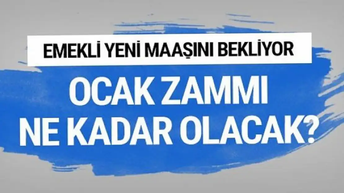 Emekli yeni maaşını bekliyor Ocak'ta ne kadar zam yapılacak