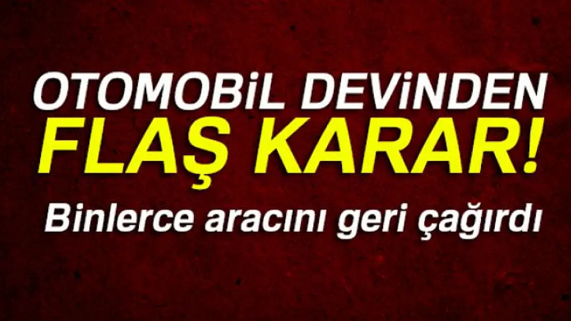 BMW 324 bin aracı geri çağırdı