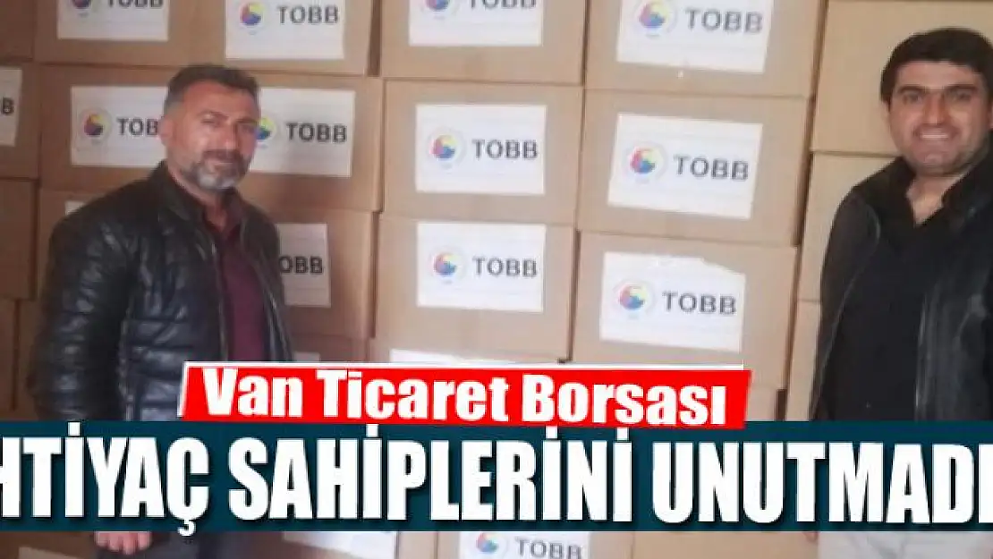 Van Ticaret Borsası ihtiyaç sahiplerini unutmadı