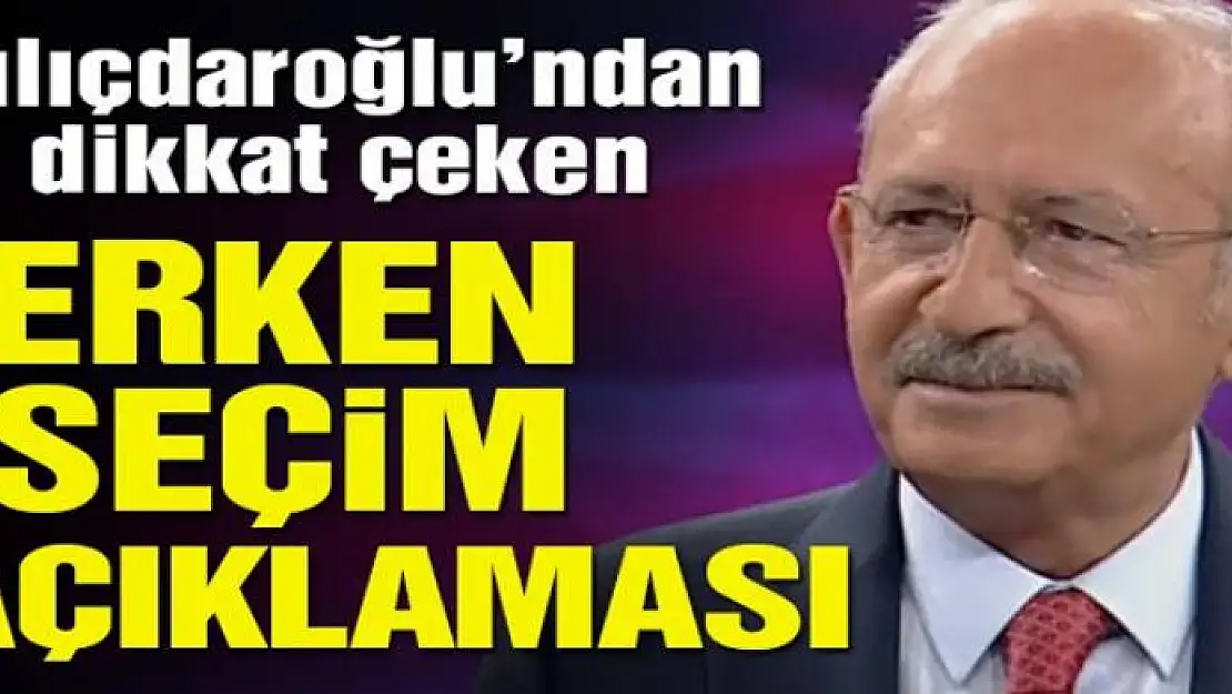 Kılıçdaroğlu: Seçim istemek fırsatçılıktır