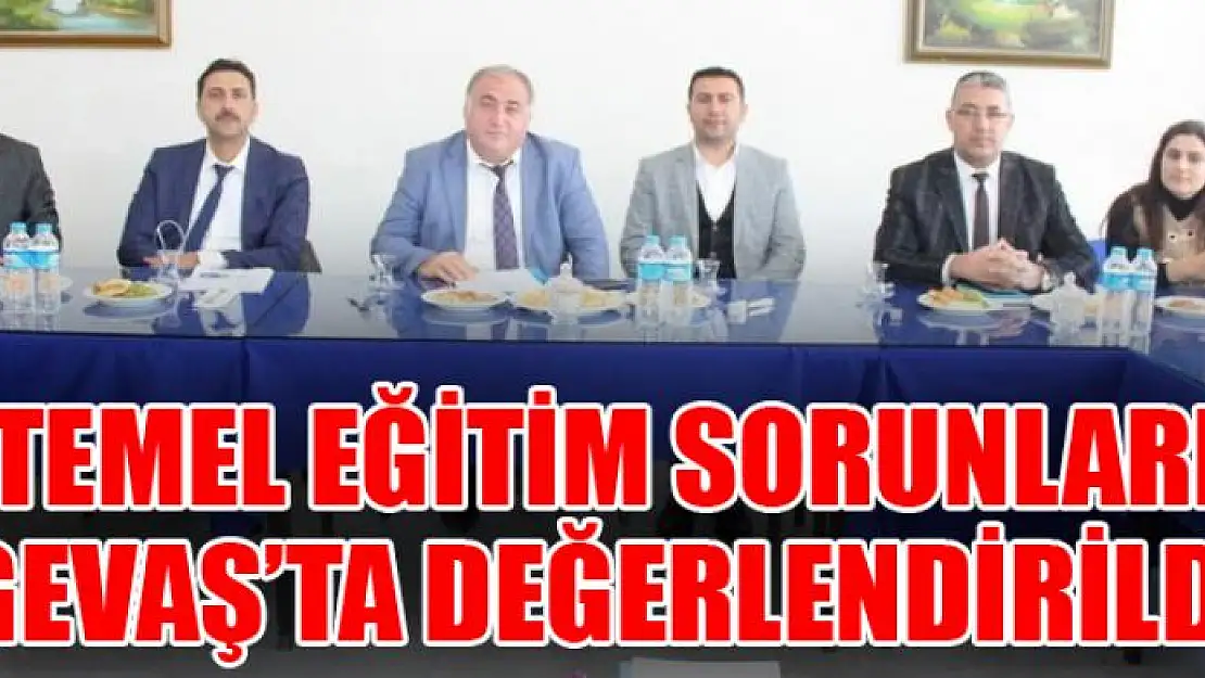 Temel eğitim sorunları Gevaş'ta değerlendirildi