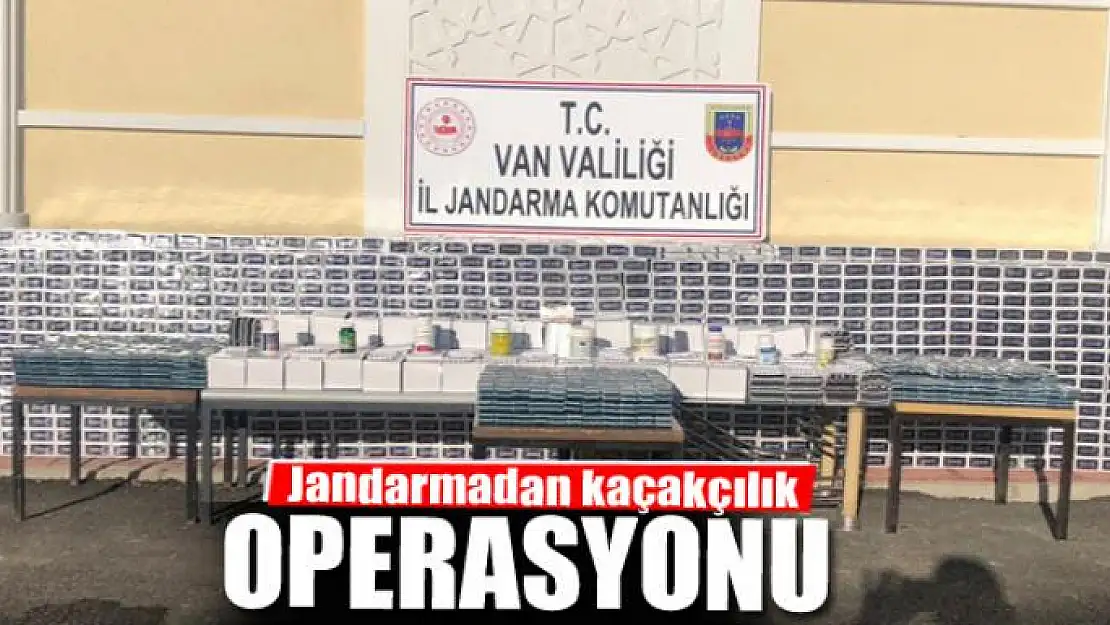 Jandarmadan kaçakçılık operasyonu