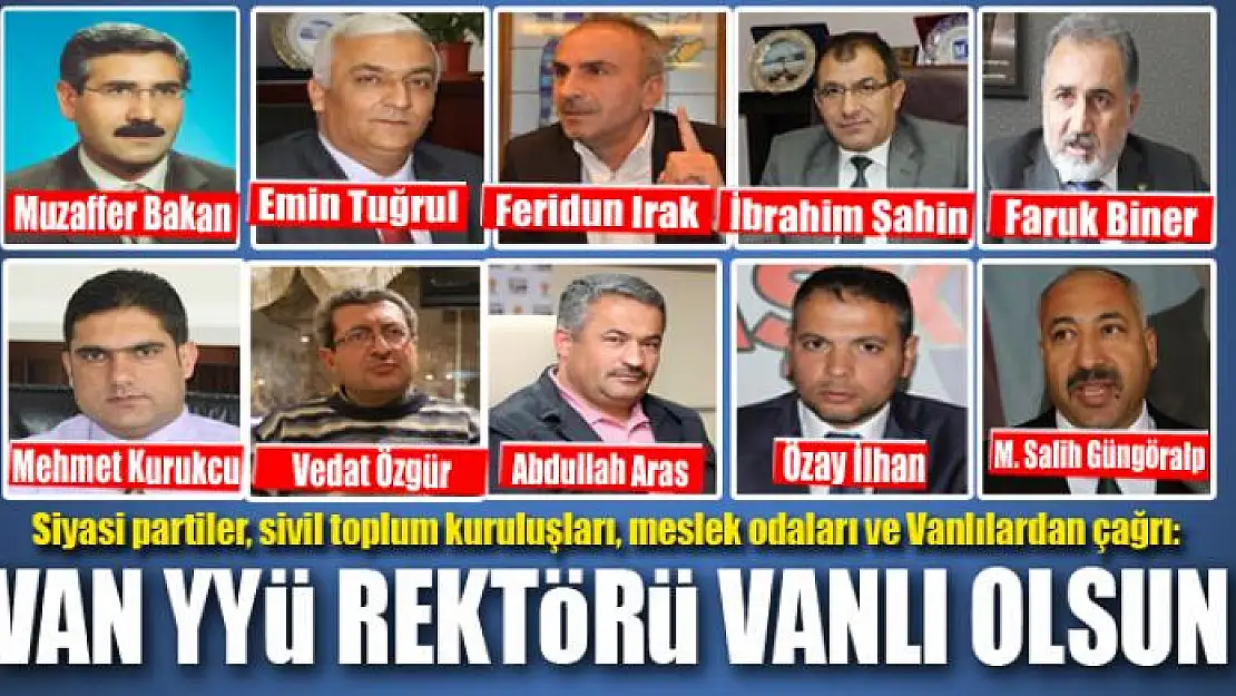 YENİ REKTÖR VANLI OLSUN