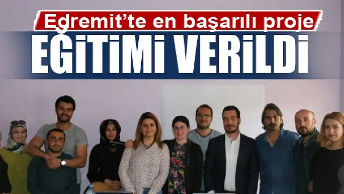 Edremit'te en başarılı proje eğitimi