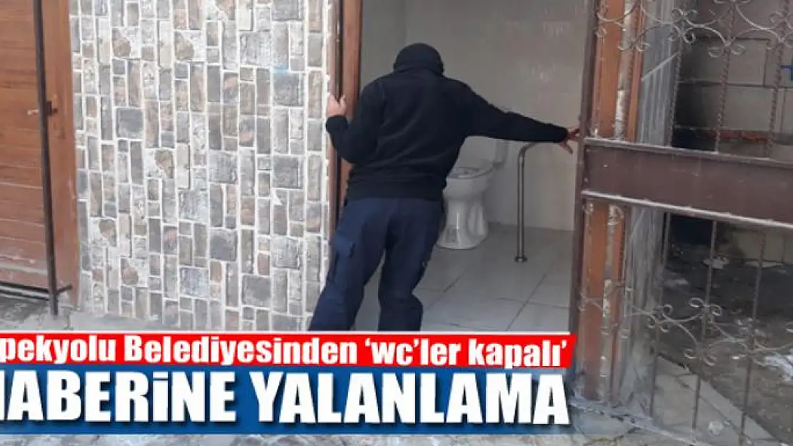 İpekyolu Belediyesinden 'wc'ler kapalı' haberine yalanlama