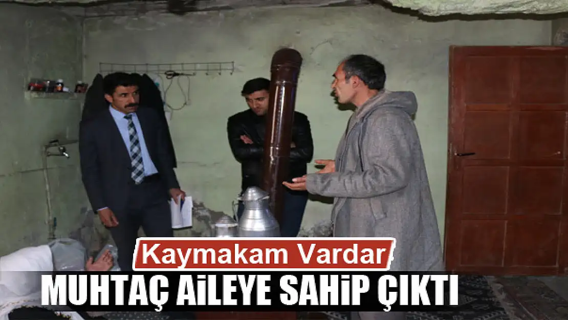 Kaymakam Vardar, muhtaç aileye sahip çıktı 