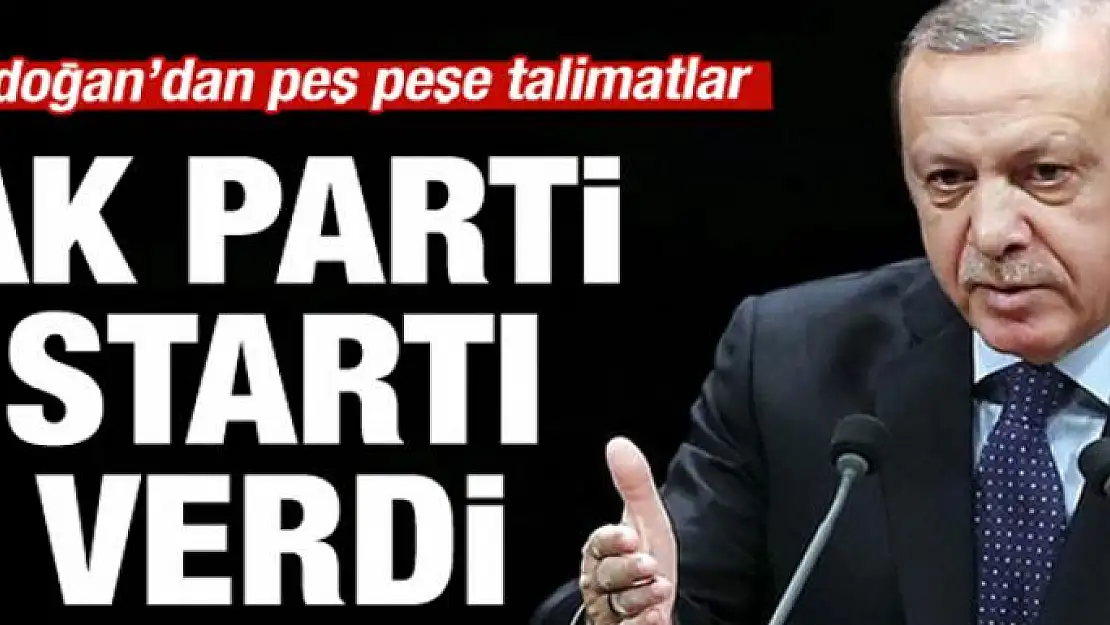 AK Parti startı verdi!