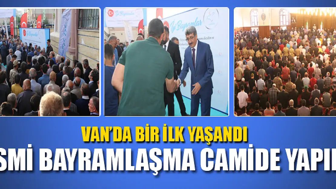 RESMİ BAYRAMLAŞMA CAMİDE YAPILDI