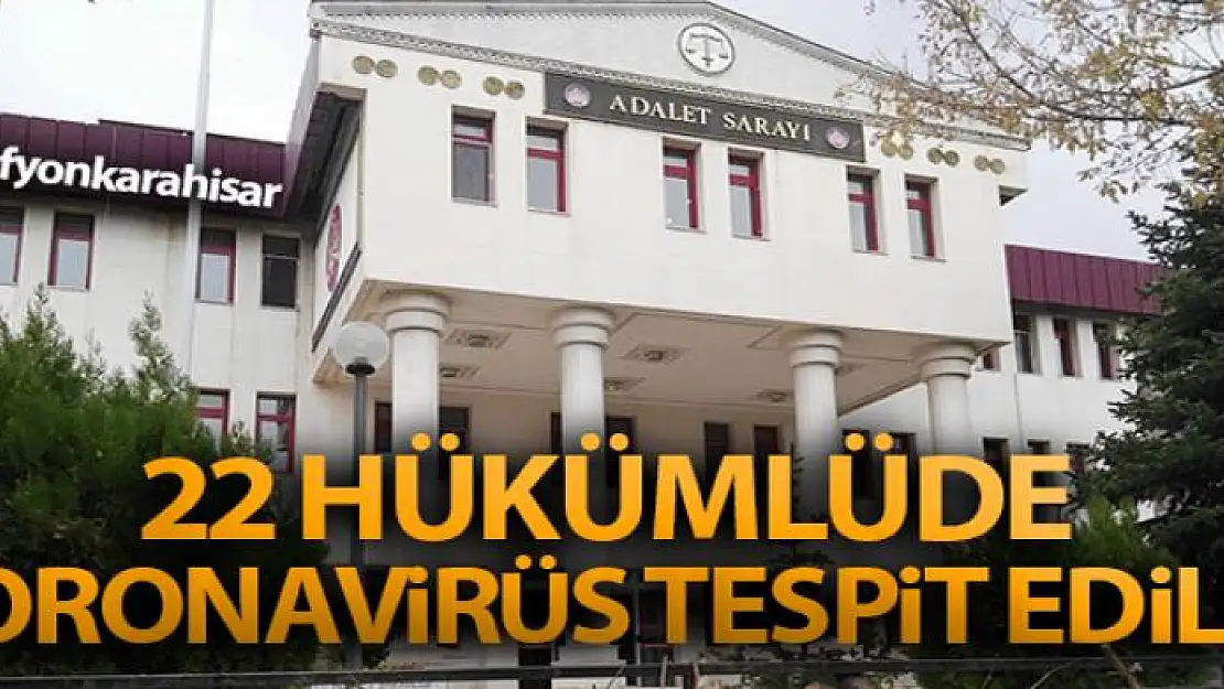 Afyonkarahisar'da 22 hükümlüde Koronavirüs tespit edildi