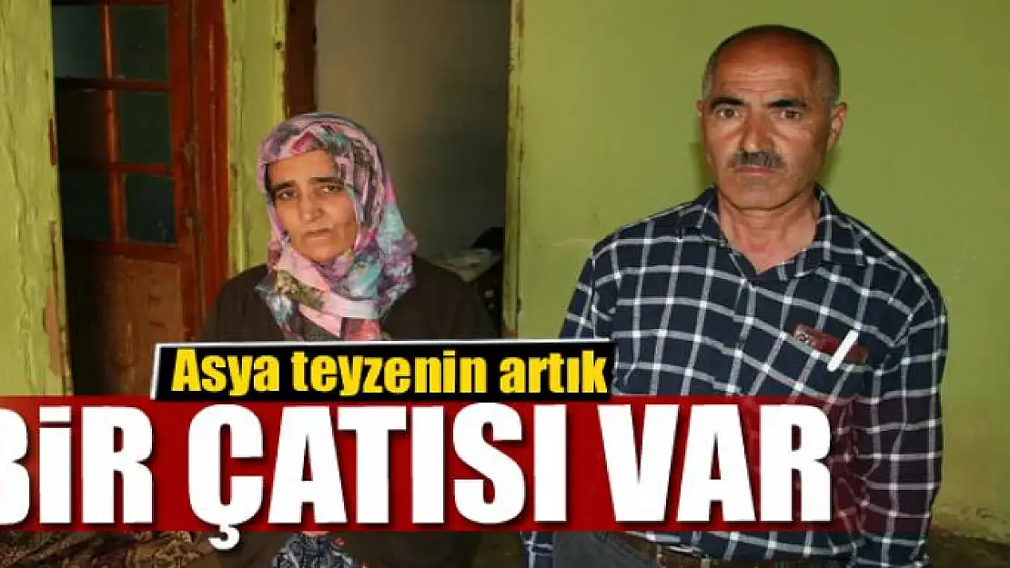 Asya teyzenin artık bir çatısı var 