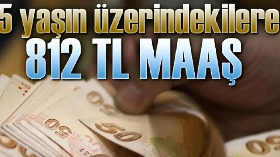 Yaşlıya 812 TL maaş