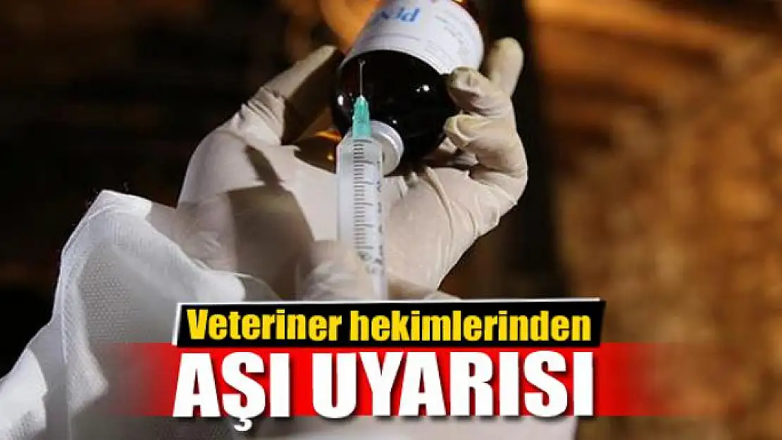 Veteriner hekimlerinden yetiştiricilere aşı uyarısı