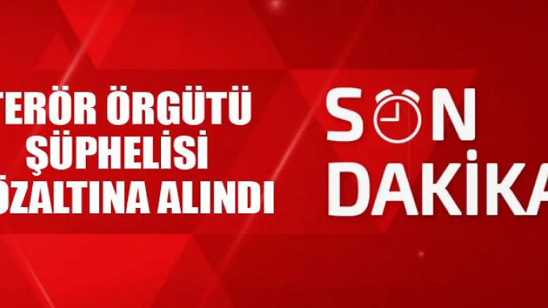 TERÖR ÖRGÜTÜ ŞÜPHELİSİ GÖZALTINA ALINDI