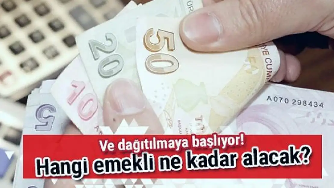 Ve başlıyor! Hangi emekli ne kadar para alacak?