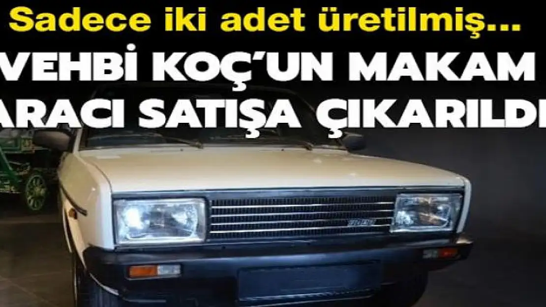 Vehbi Koç'un makam aracı satışa çıkarıldı! Sadece iki adet üretilmiş...