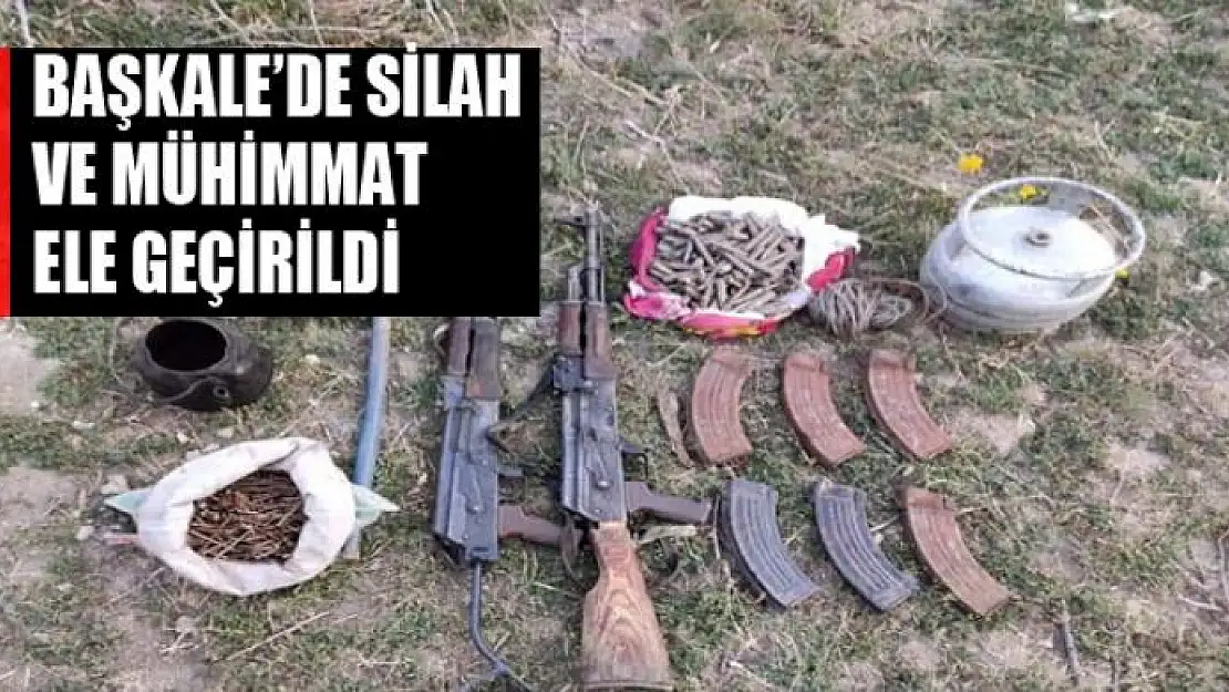 Başkale'de silah ve mühimmat ele geçirildi