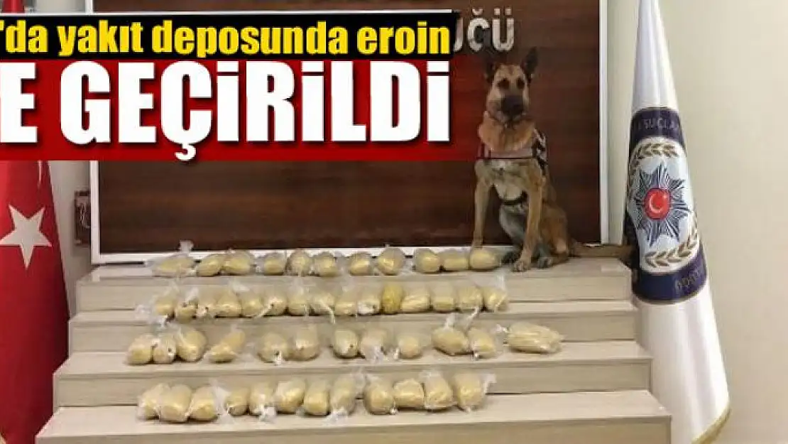 Van'da yakıt deposunda 26 kilo eroin ele geçirildi