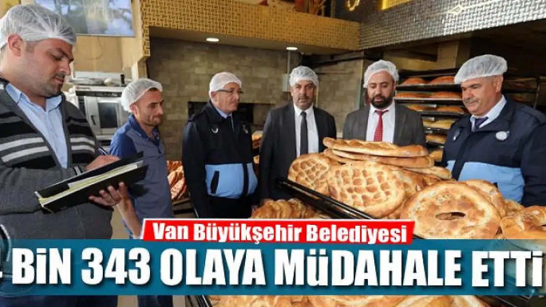 Van Büyükşehir Belediyesi zabıtası bir yılda 4 bin 343 olaya müdahale etti