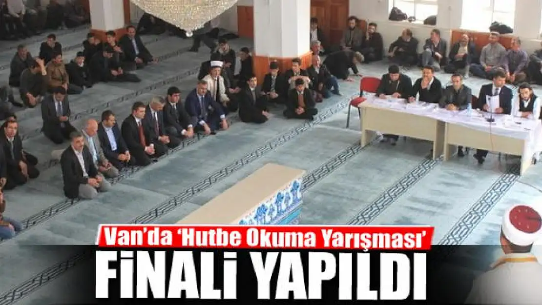 Van'da 'Hutbe Okuma Yarışması' finali 