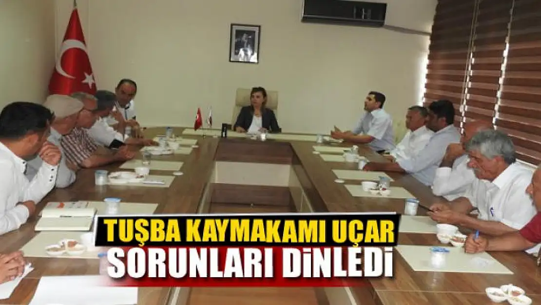 Kaymakam Uçar, muhtarların talep ve sorunlarını dinledi