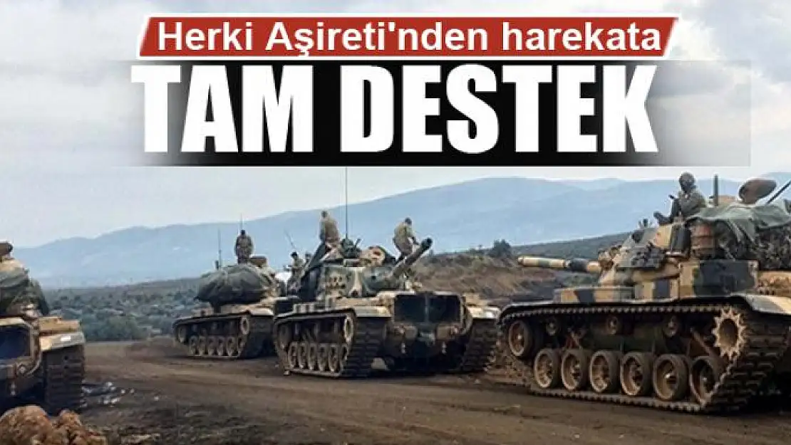 Herki Aşireti'nden harekata tam destek