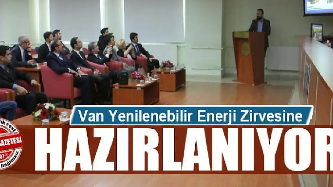 Van Yenilenebilir Enerji Zirvesine Hazırlanıyor