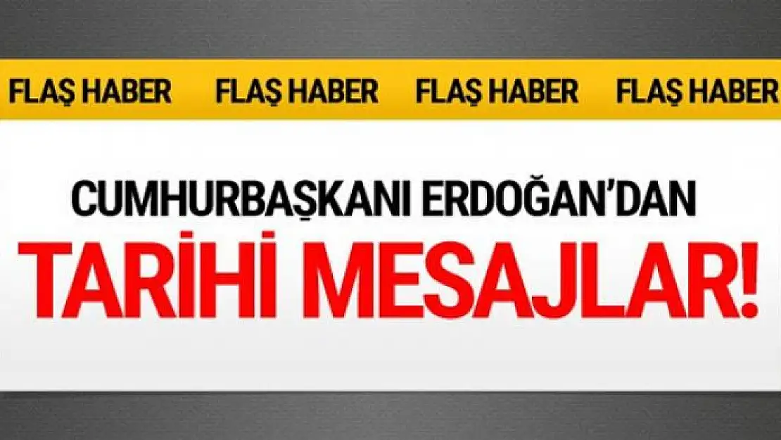 Erdoğan'dan referandum sonucuyla ilgili tarihi mesajlar!