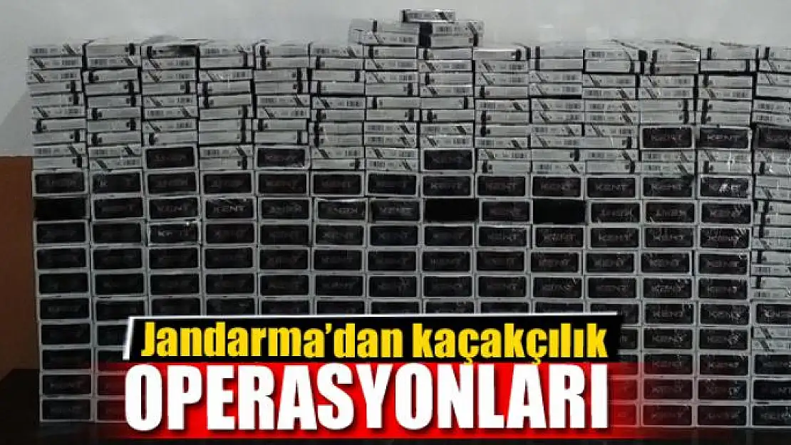 Jandarma'dan kaçakçılık operasyonları