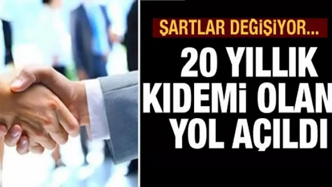 Yirmi yıllık kıdemi olana ara buluculuk yolu açıldı