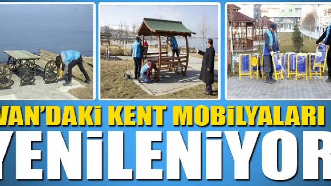 Van'daki kent mobilyaları yenileniyor