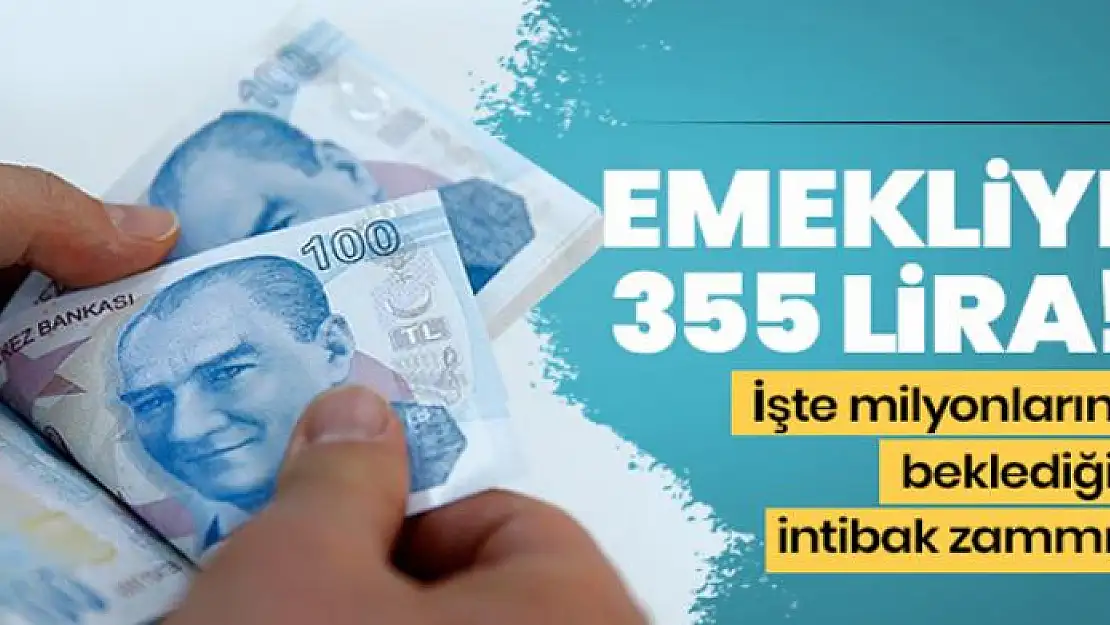 Emekliye 355 lira intibak zammı