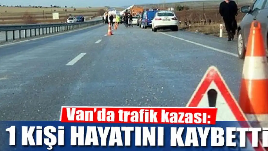 Van'da trafik kazası: 1 ölü 