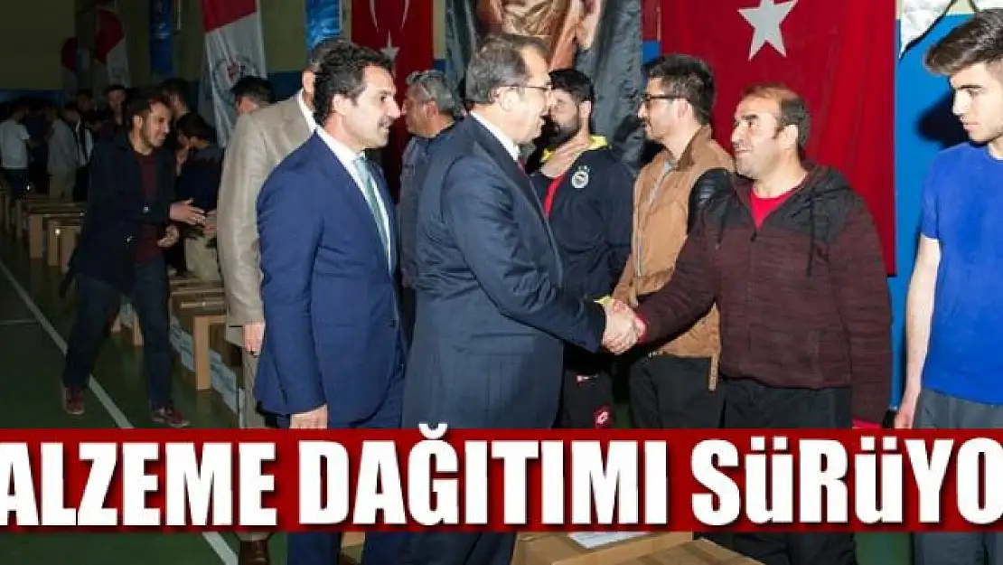 Malzeme dağıtımı sürüyor