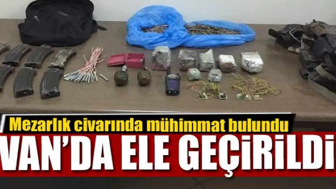 Mezarlık civarında mühimmat bulundu