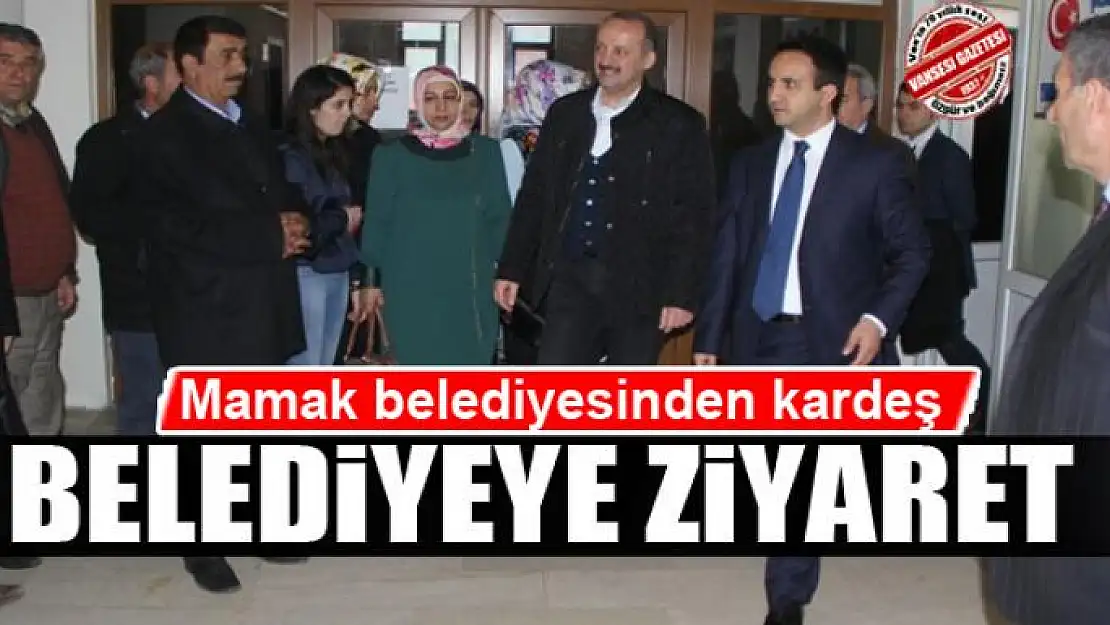 Mamak belediyesinden kardeş Çaldıran belediyesine ziyaret