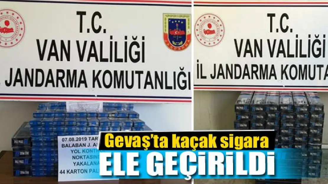 Gevaş'ta 800 paket kaçak sigara ele geçirildi